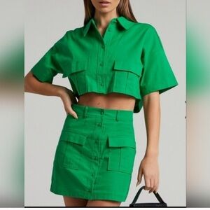 Showpo Shirt and Skirt Set